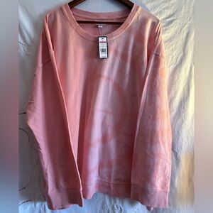 Women’s Crown and Ivy soft pink tie dye long sleeve NWT 2xl top.